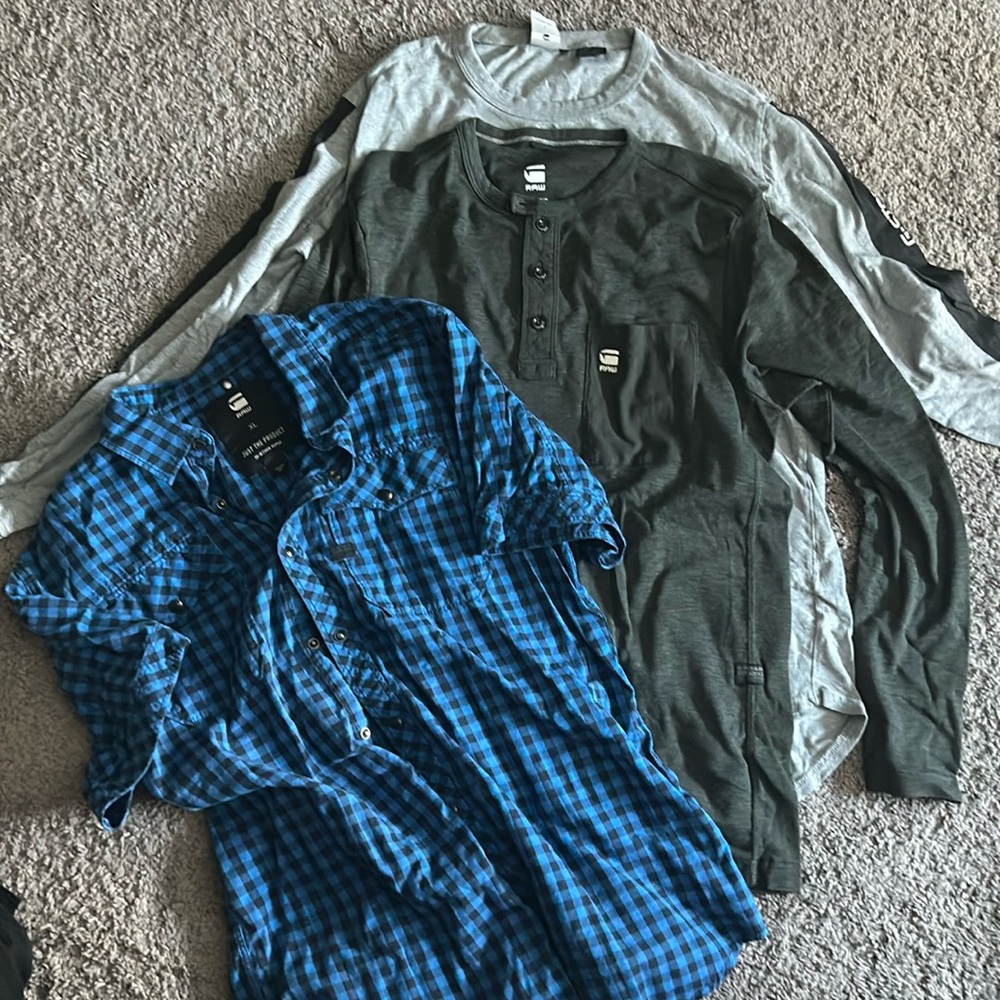 G star bundle!!! 3 men’s shirt